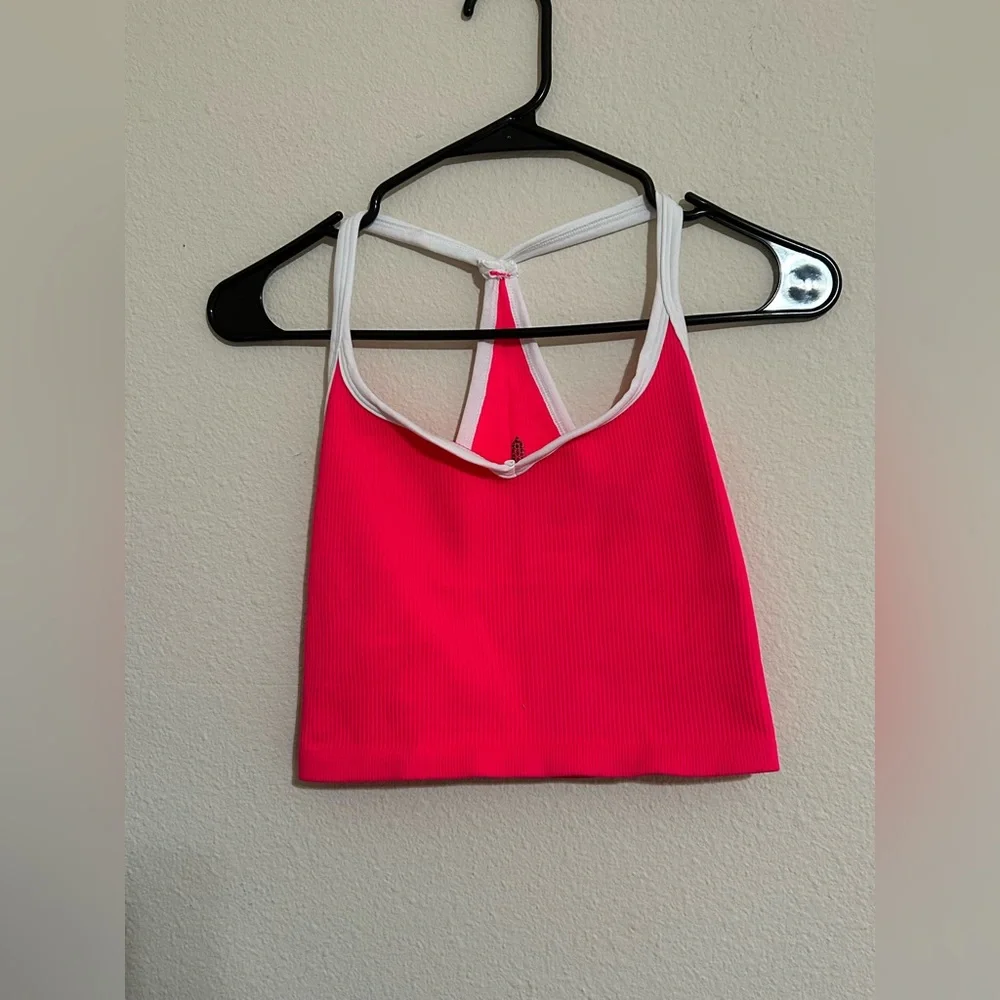 NWOT- Free People Movement Happiness Runs Sweetheart Colorblock Crop Tank - Picture 3 of 6